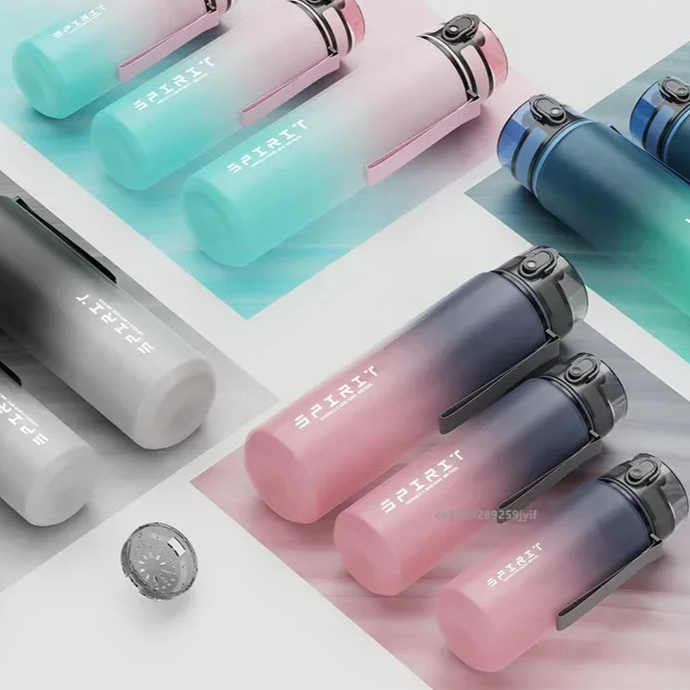 Gourde de Sport Étanche - 500ml à 1L | Colorée & Résistante pour Voyage, Fitness & Outdoor